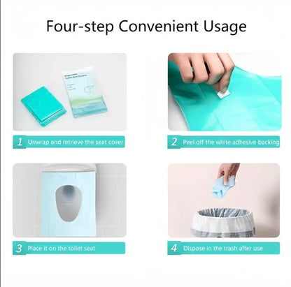 Disposable Waterproof Toilet Seat Covers | 10-50 PCS