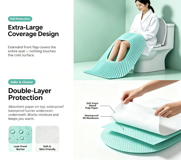 Extra-Large Coverage & Double-Layer Protection
