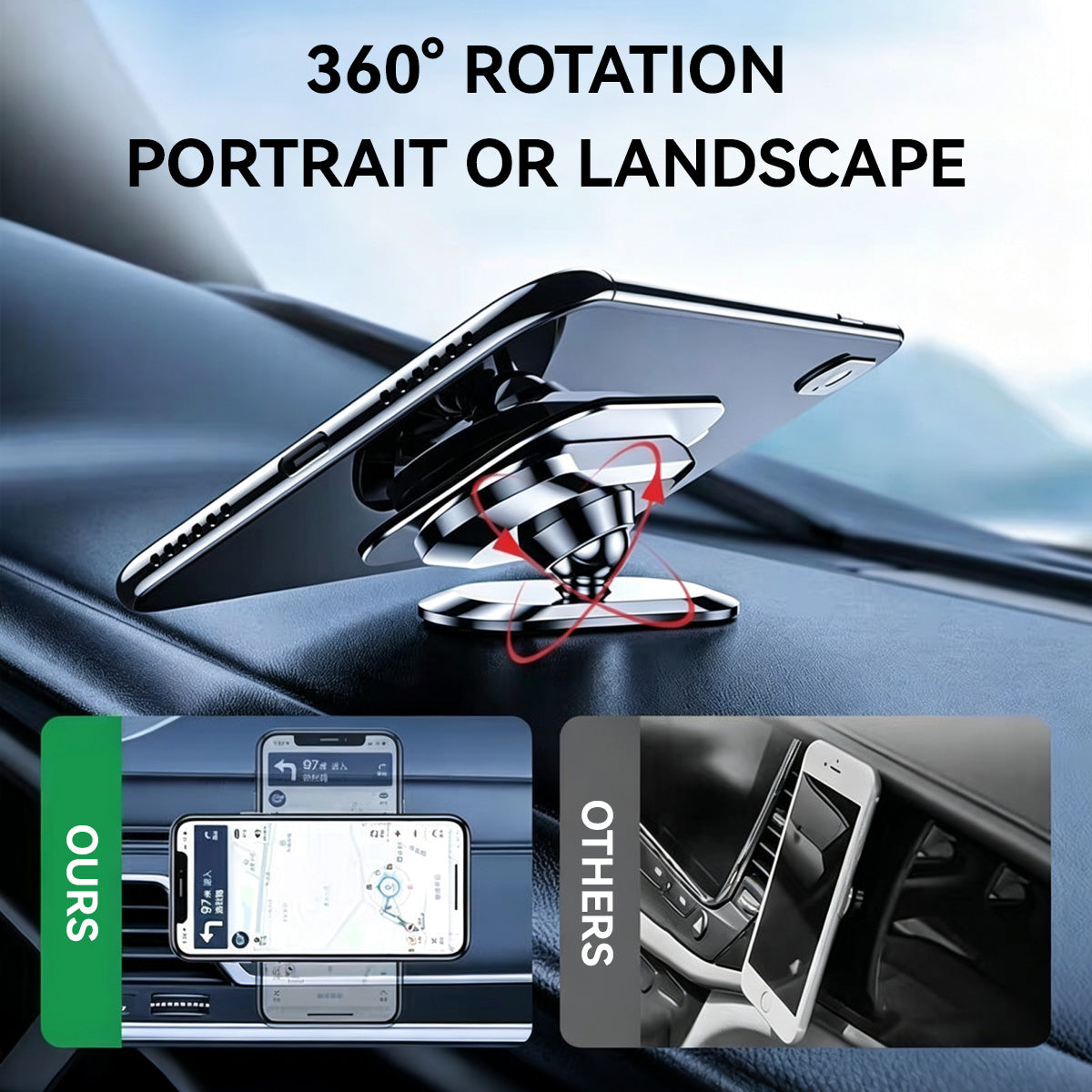 Magnetic Car Phone Holder Mount
