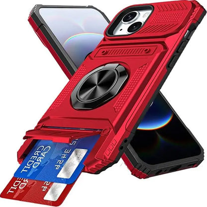 Wallet Phone Case with Ring Stand iPhone