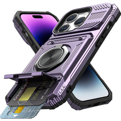 Wallet Phone Case with Ring Stand iPhone