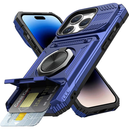 Wallet Phone Case with Ring Stand iPhone