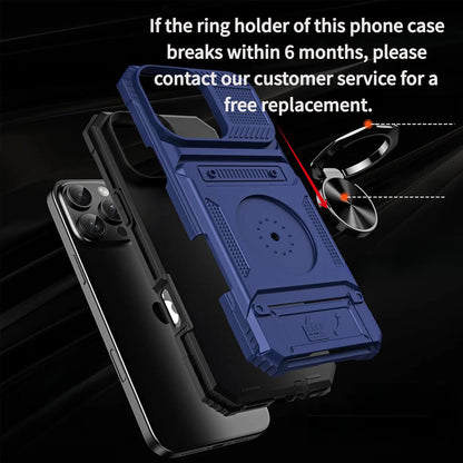 Wallet Phone Case with Ring Stand iPhone