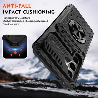 Wallet Phone Case with Ring Stand Samsung