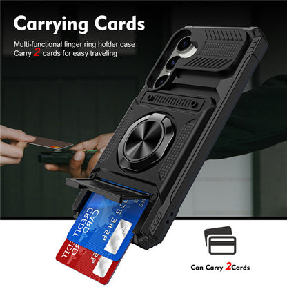 Wallet Phone Case with Ring Stand Samsung