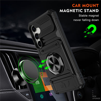 Wallet Phone Case with Ring Stand Samsung