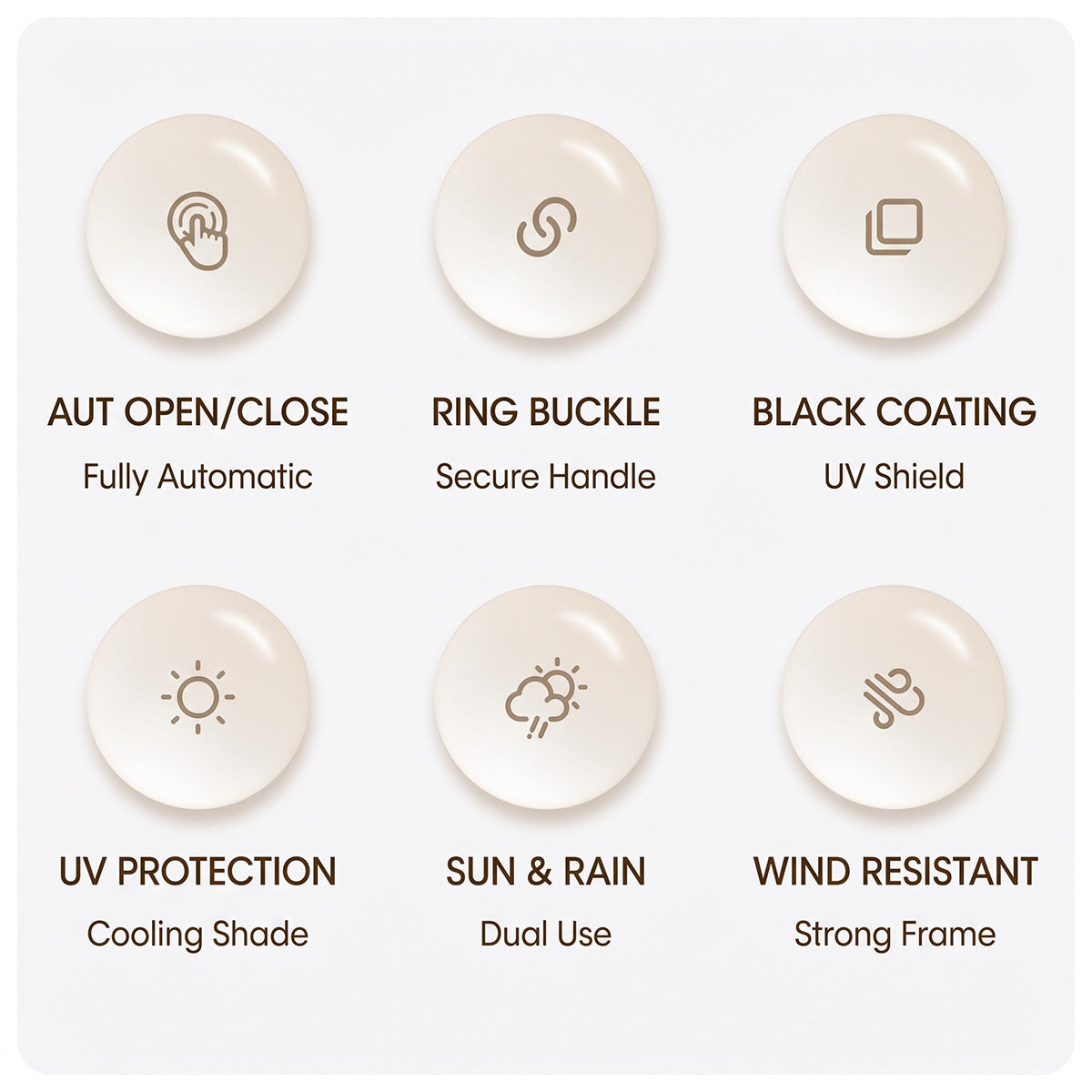 Automatic Folding Windproof Umbrella