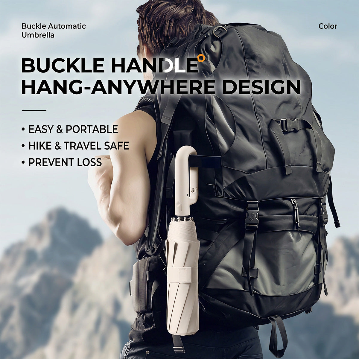 Automatic Folding Windproof Umbrella