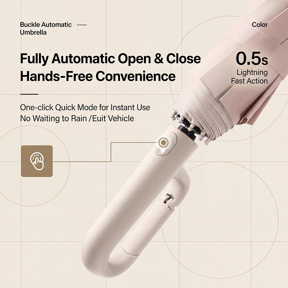 Automatic Folding Windproof Umbrella