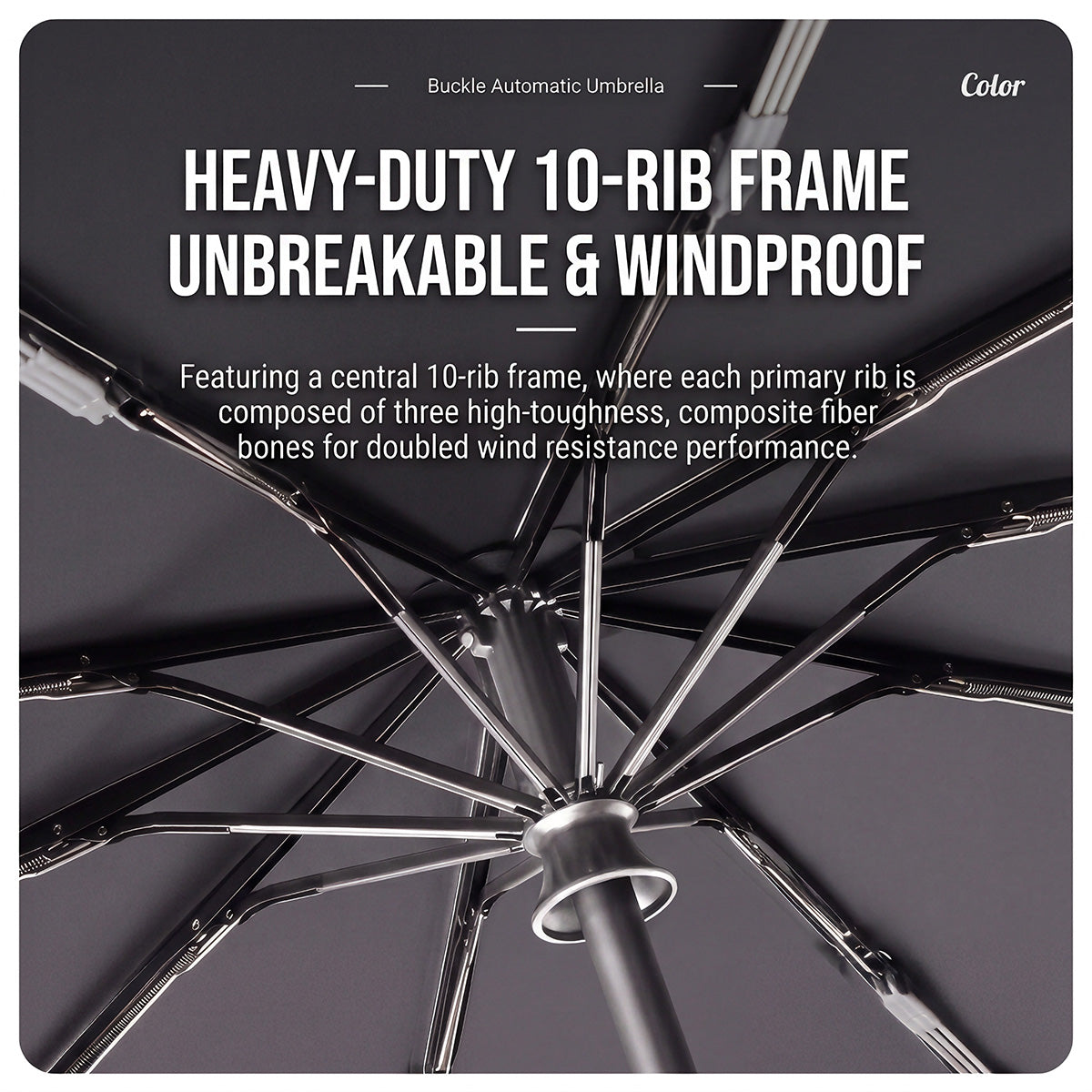 Automatic Folding Windproof Umbrella