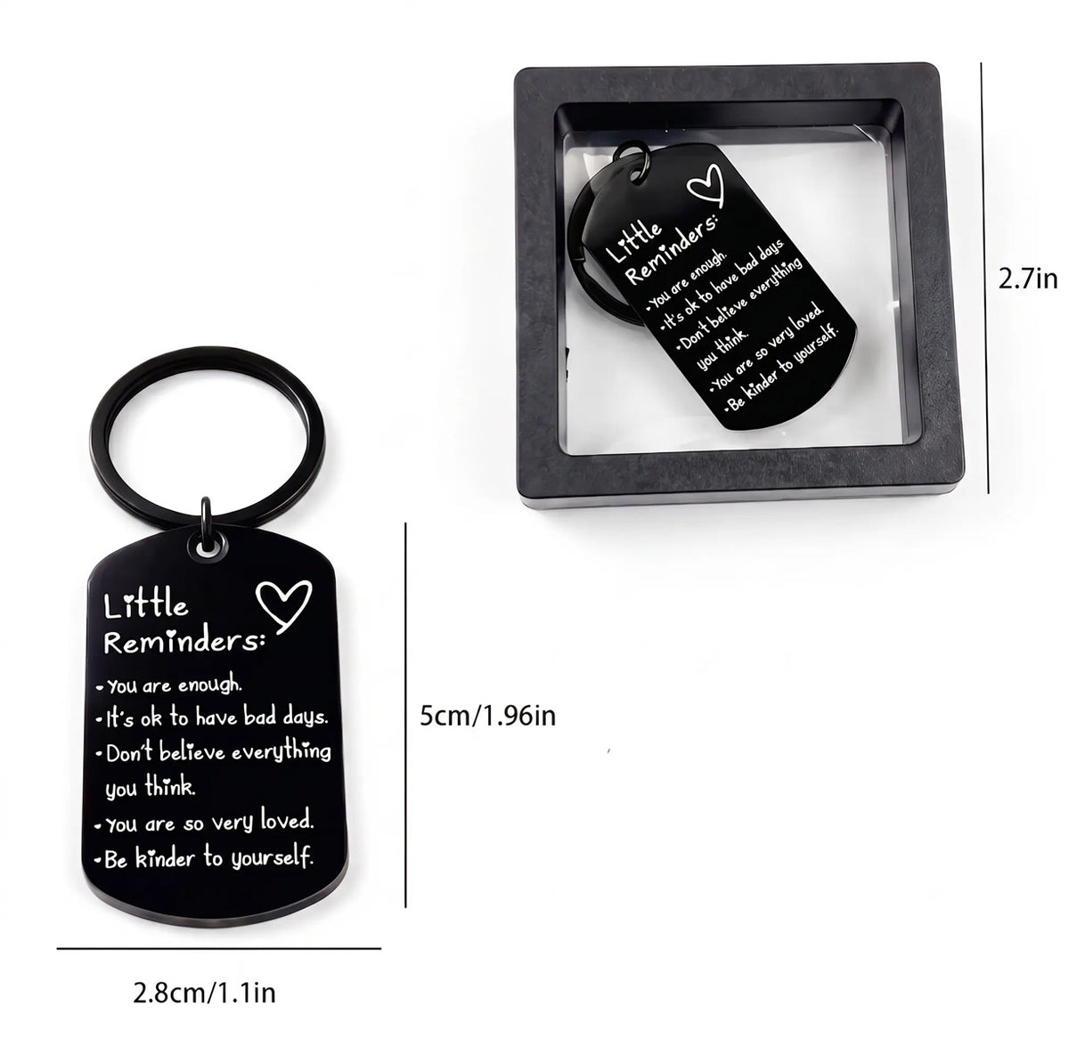Motivational Keychain with Gift Box