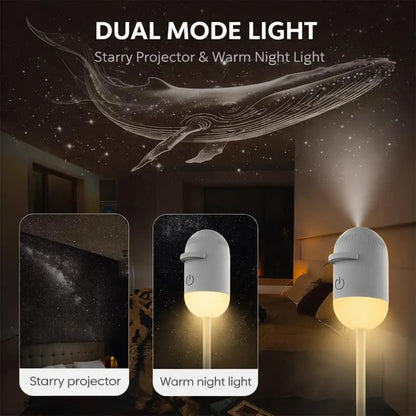 2-in-1 Galaxy Projector Night Light