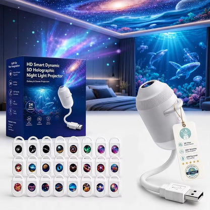 2-in-1 Galaxy Projector Night Light