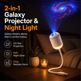 2-in-1 Galaxy Projector Night Light