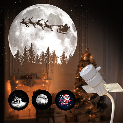 2-in-1 Christmas & Halloween Projector Night Light