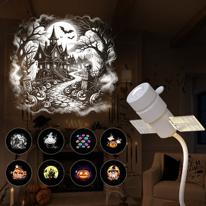 2-in-1 Christmas & Halloween Projector Night Light