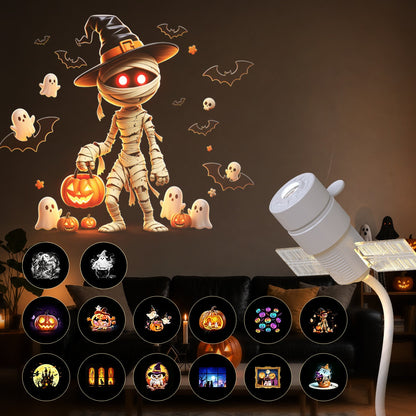 2-in-1 Christmas & Halloween Projector Night Light