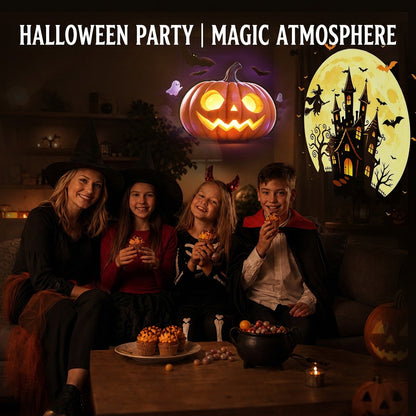 2-in-1 Christmas & Halloween Projector Night Light
