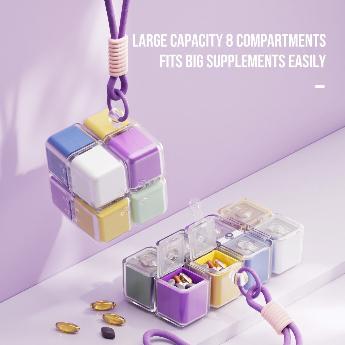 2-in-1 Pill Organizer & Mini Jewelry Box