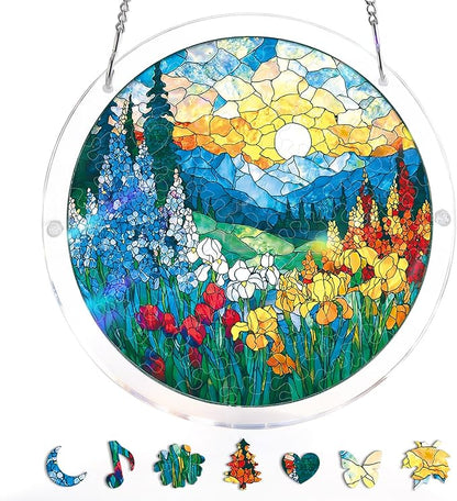 Acrylic Puzzle Suncatcher