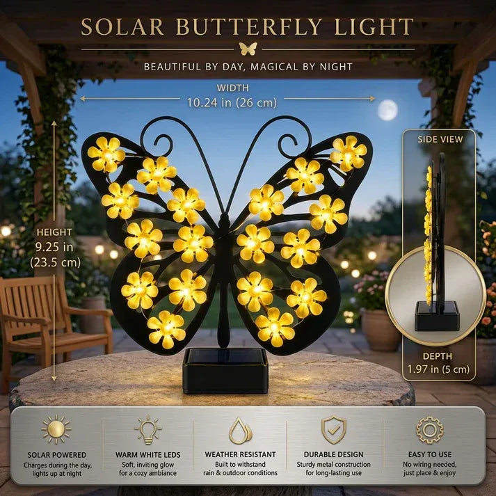Solar Butterfly Garden Light