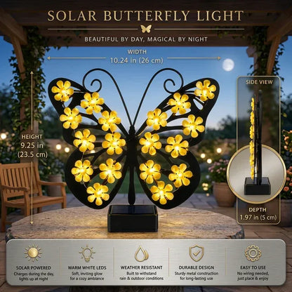 Solar Butterfly Garden Light