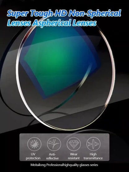Lowest price of 2026 High-end titanium alloy frameless reading glasses with beveled edges Blocks blue light, radiation