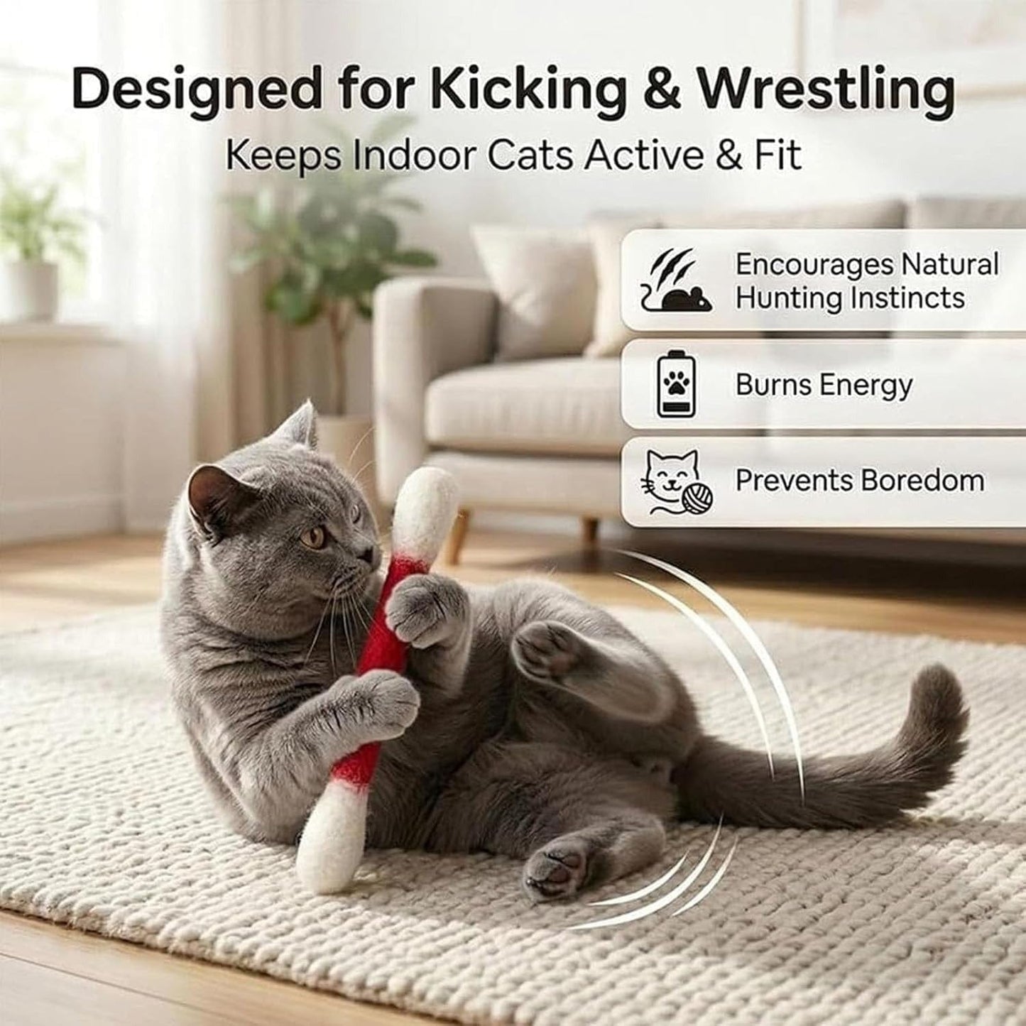 Cotton Catnip Swab Toys
