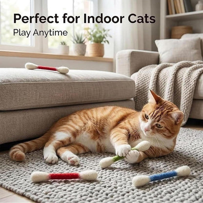 Cotton Catnip Swab Toys