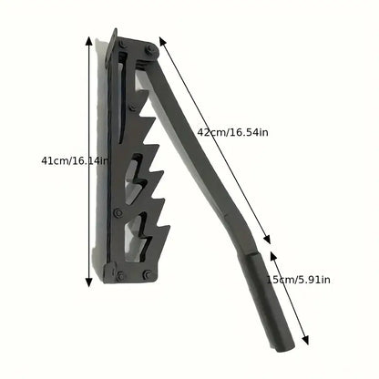 German Quality Wall Mounted Kindling Splitter, Safe Manual Firewood Splitting Tool
