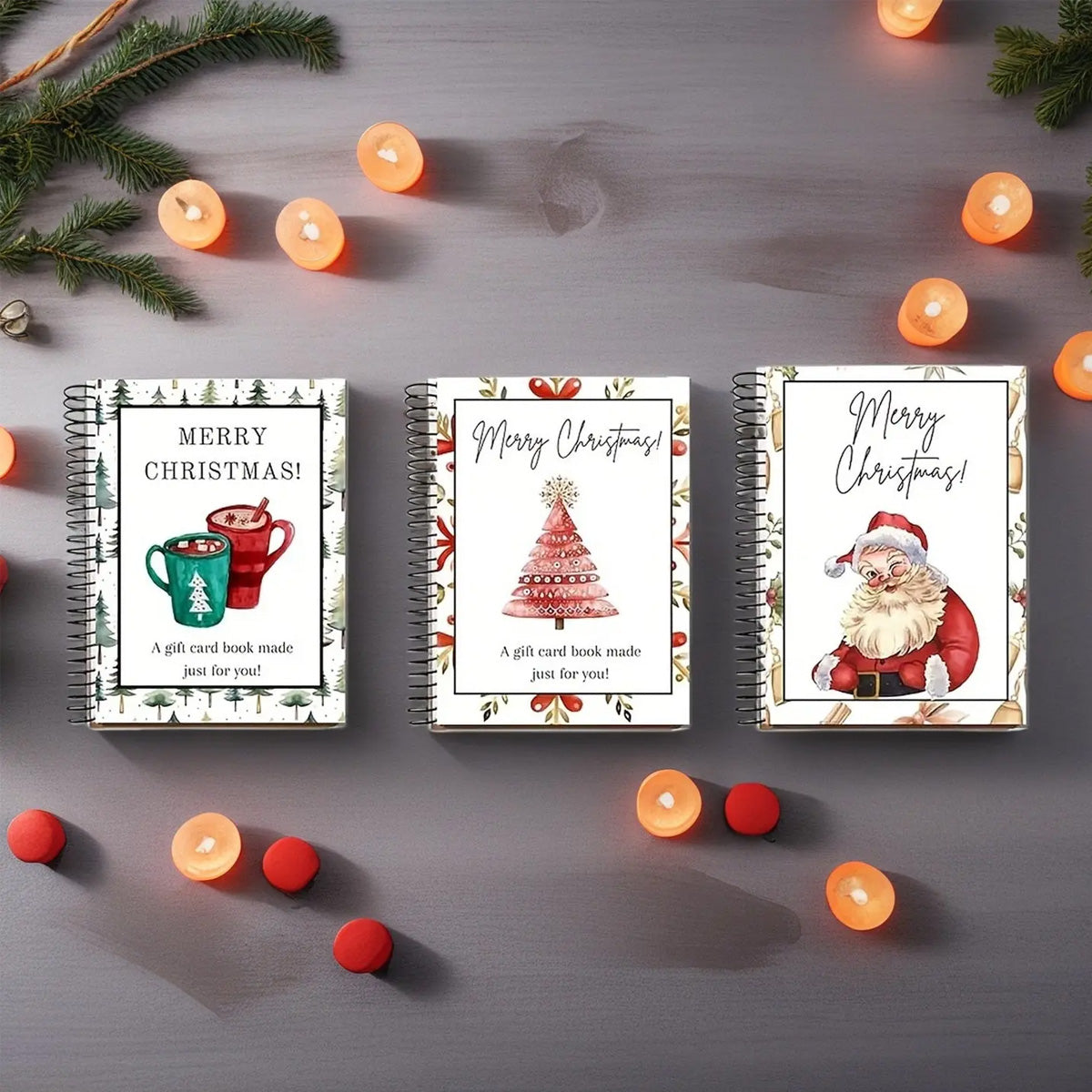 DIY Spiral Merry Christmas Card Album