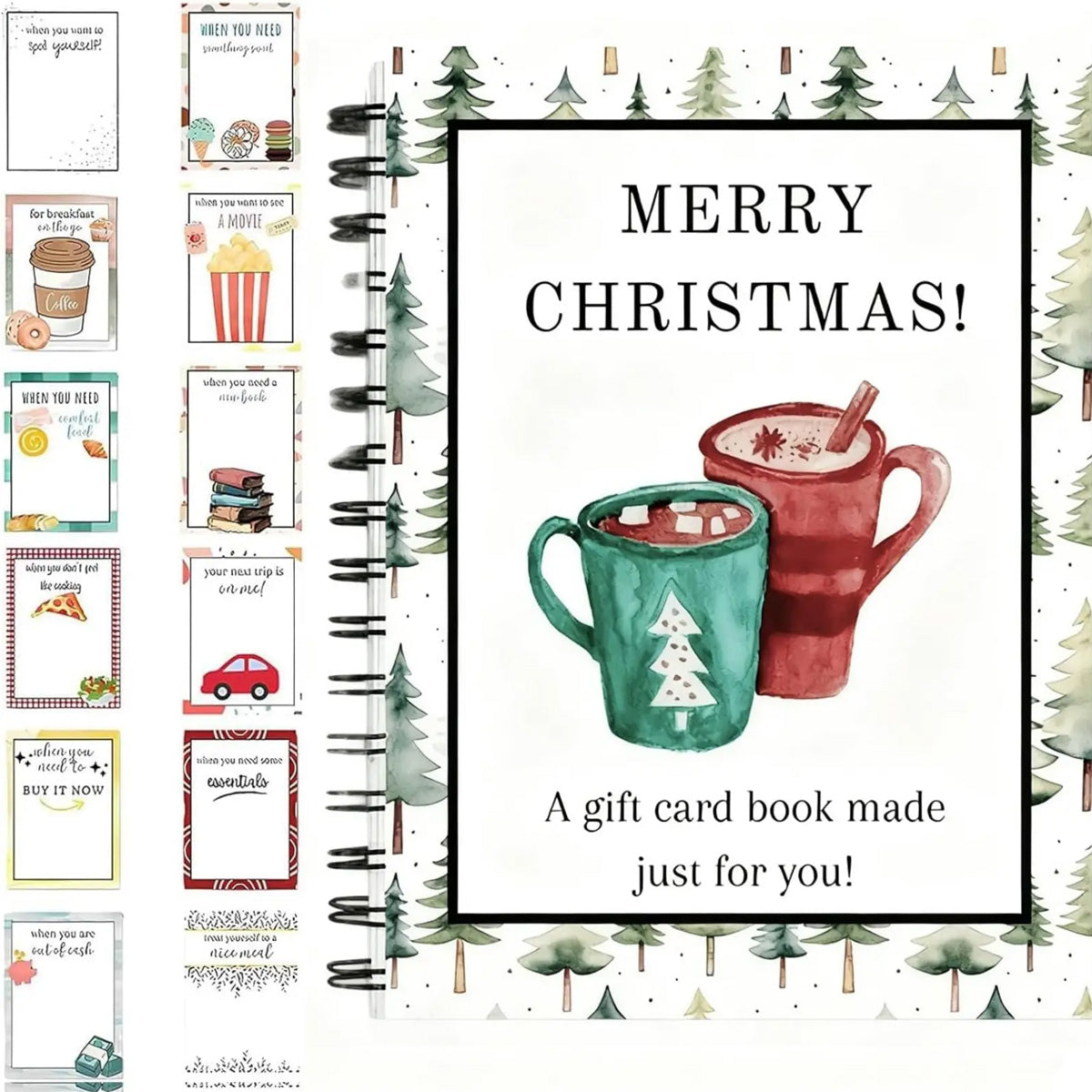 DIY Spiral Merry Christmas Card Album