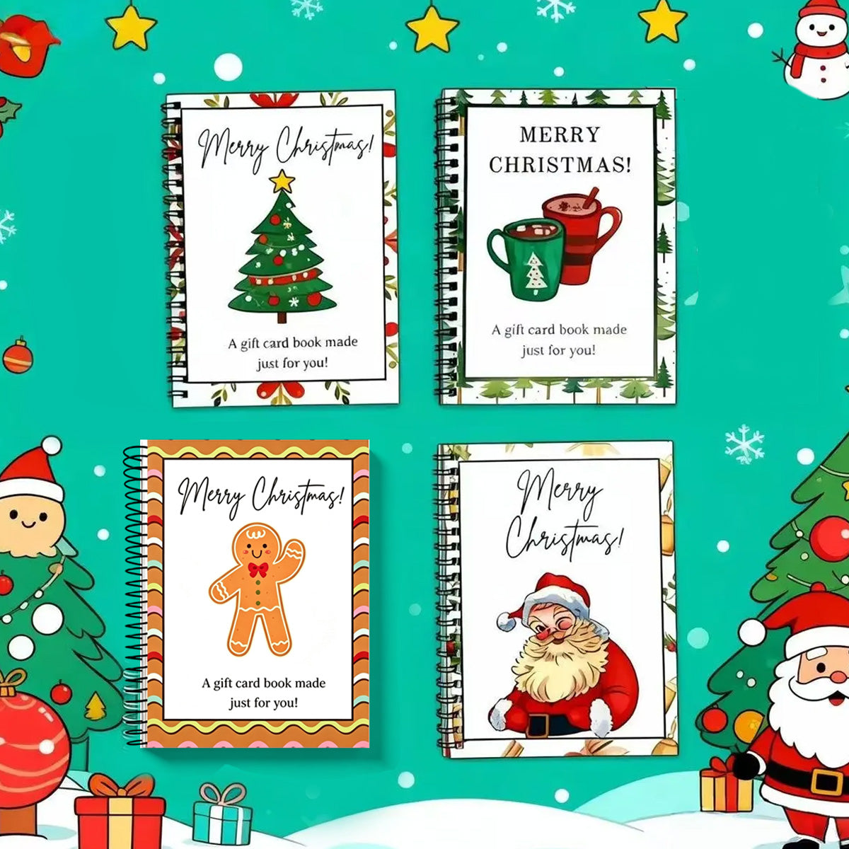 DIY Spiral Merry Christmas Card Album