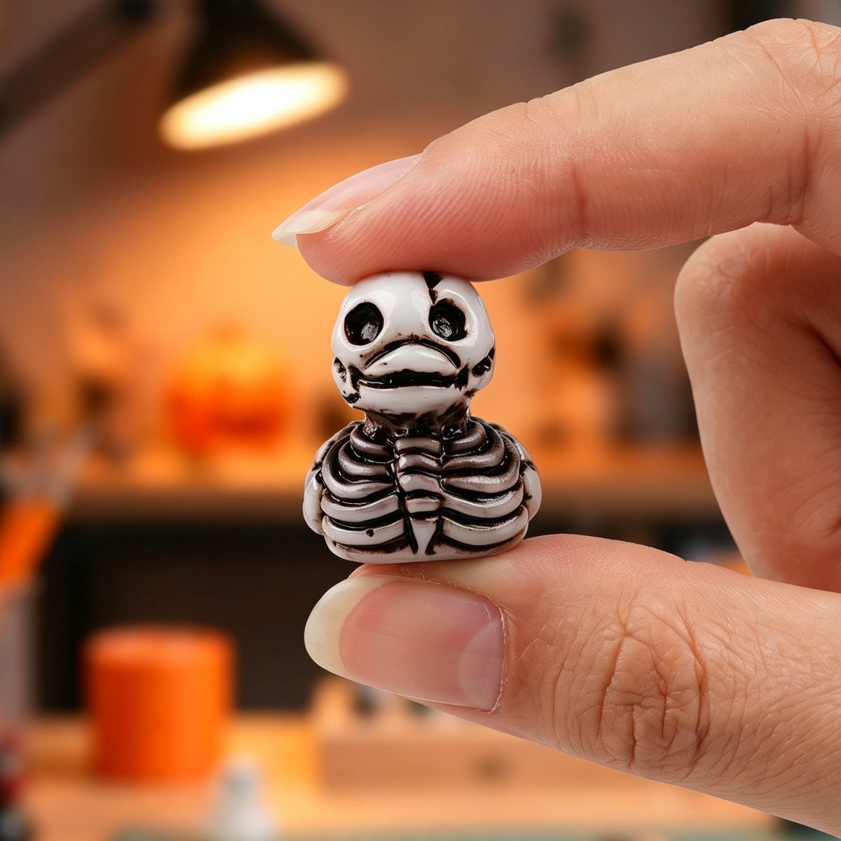 Glow in Dark Ghost Resin Bead Set