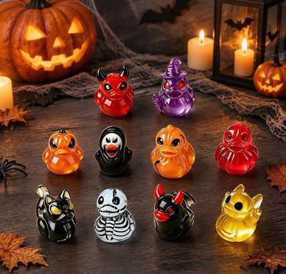 Glow in Dark Ghost Resin Bead Set