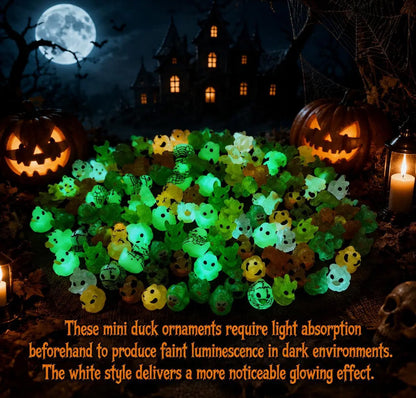 Glow in Dark Ghost Resin Bead Set
