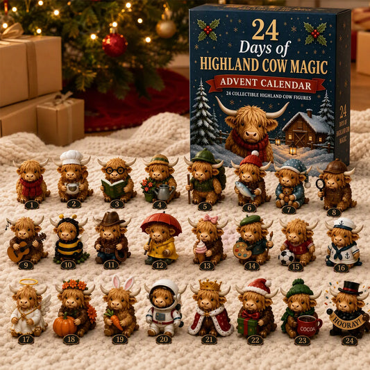 Highland Cow Christmas Countdown Calendar