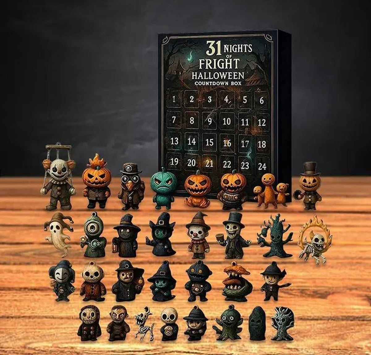 Halloween Countdown Advent Calendar Box