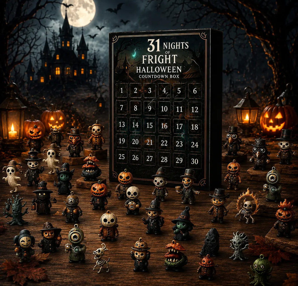Halloween Countdown Advent Calendar Box