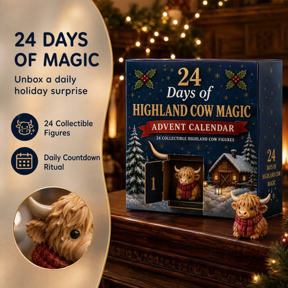 Highland Cow Christmas Countdown Calendar
