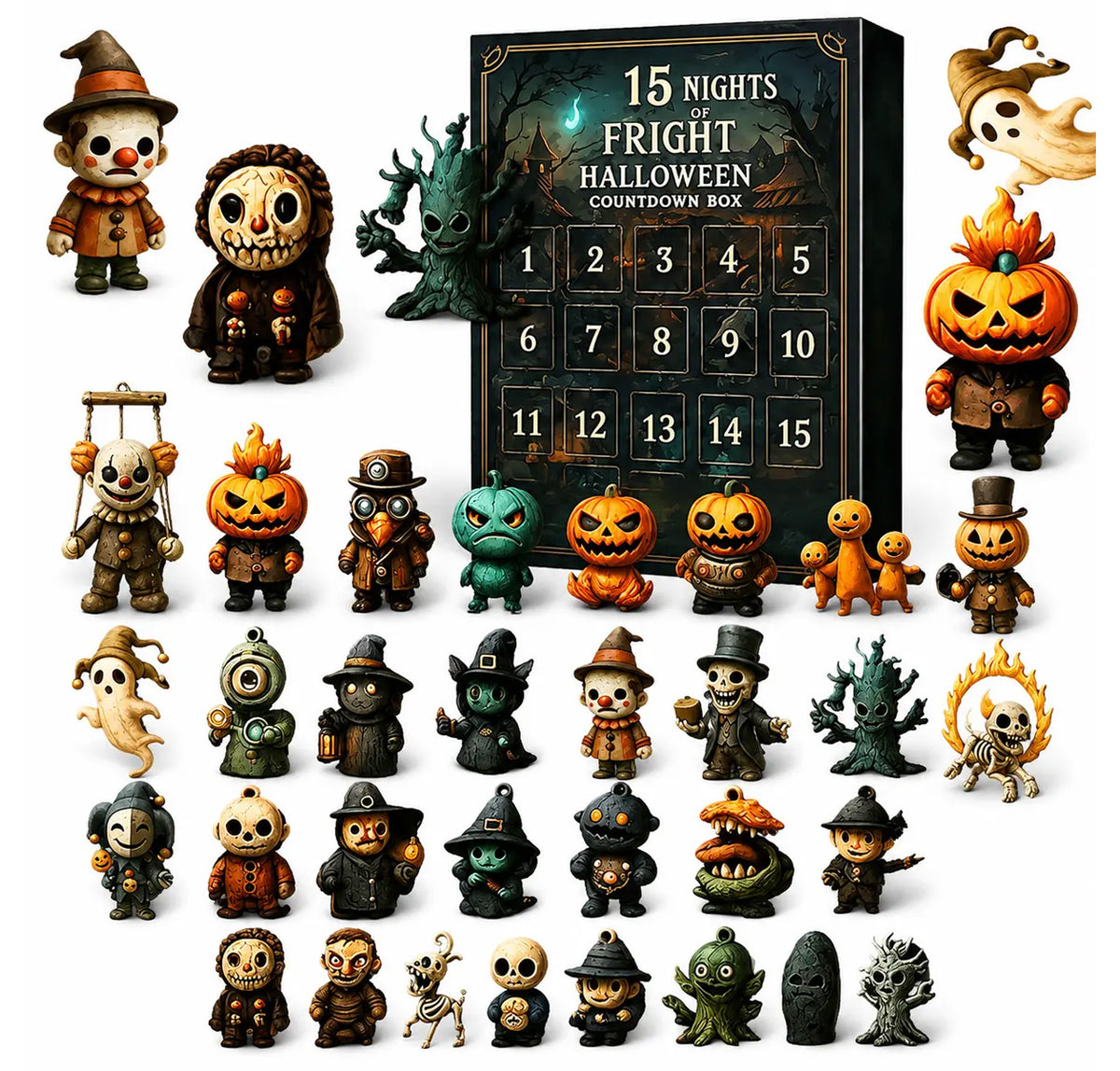 Halloween Countdown Advent Calendar Box