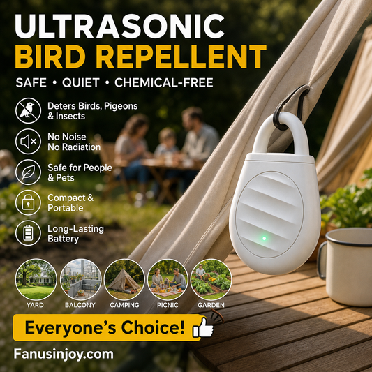 No more trouble from birds, beasts and locusts Portable Ultrasonic Bird Repellent Keychain