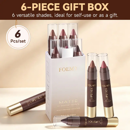 Matte Brown Lipstick, Suitable for All Skin Types