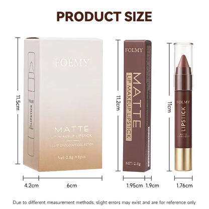 Matte Brown Lipstick, Suitable for All Skin Types