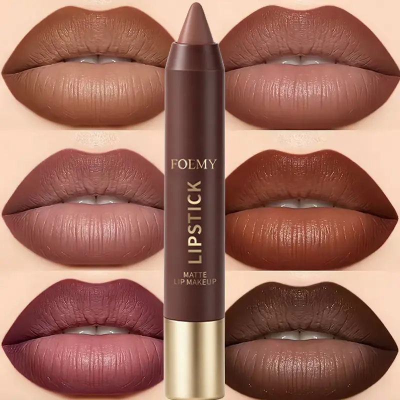 Matte Brown Lipstick, Suitable for All Skin Types