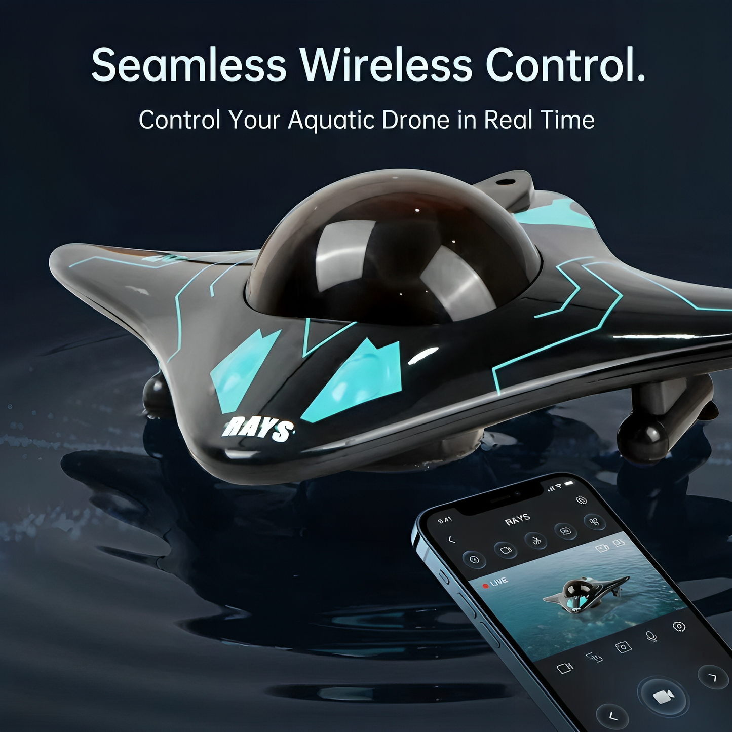 Wireless App-Controlled Spy Boat