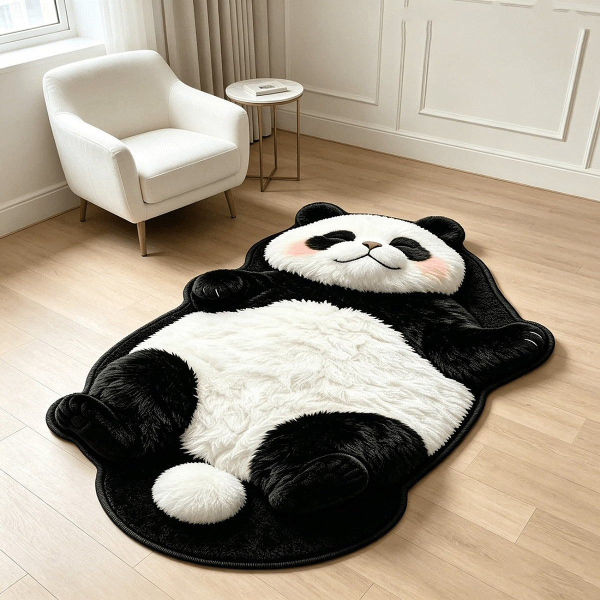 Chubby Tabby Cat Shaped Rug