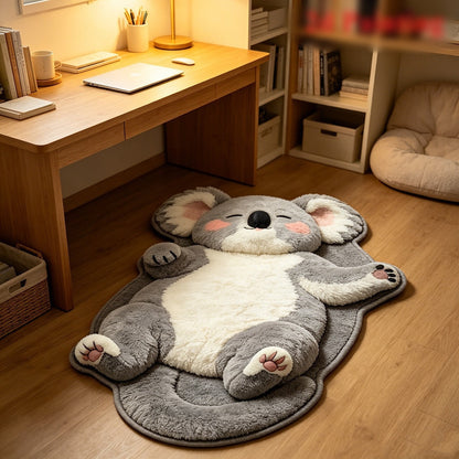 Chubby Tabby Cat Shaped Rug