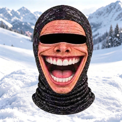 Funny 3D Old Man Face Balaclava Ski Mask