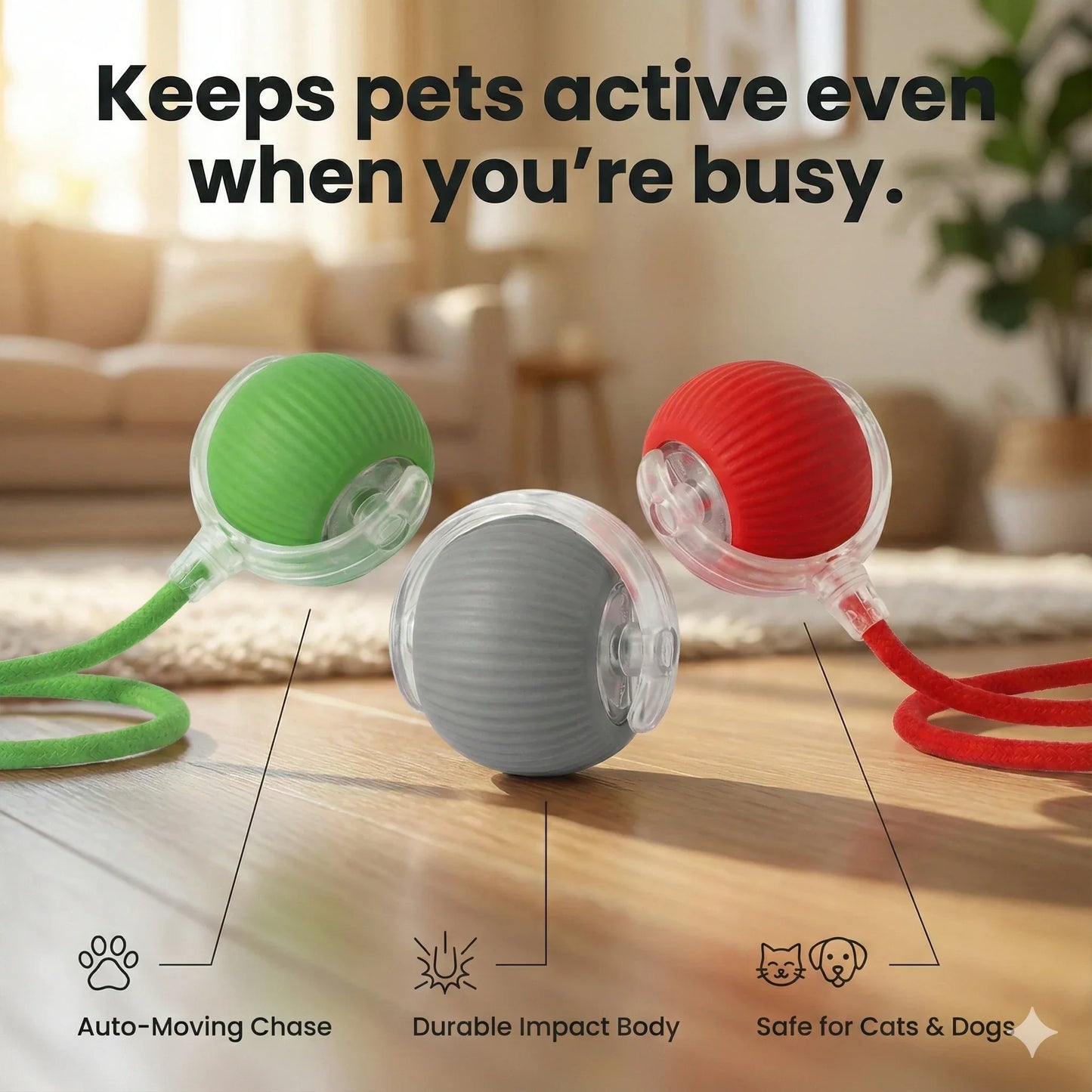 Automatic Pet Chase Balls